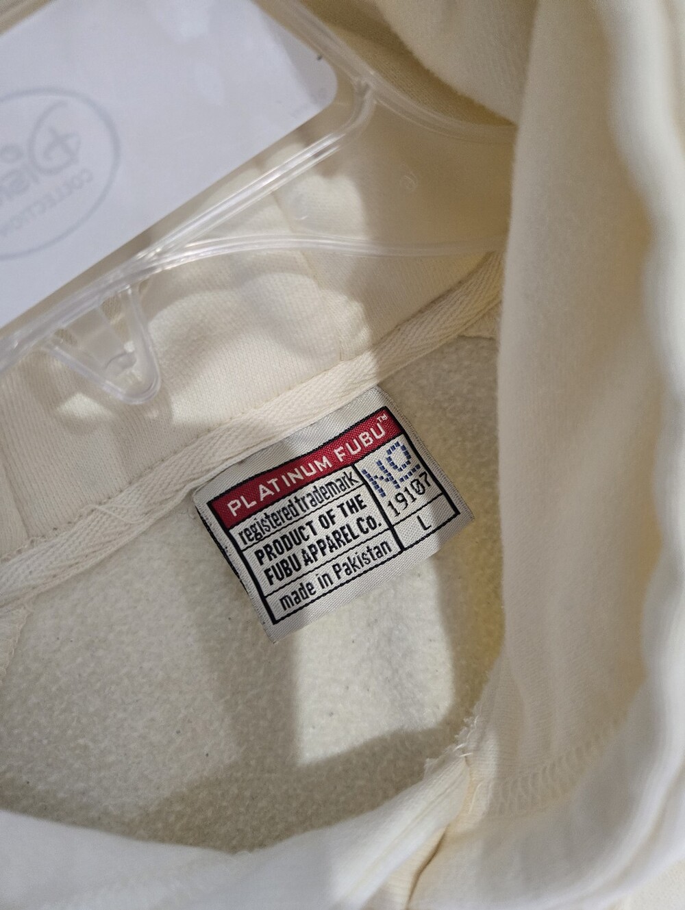 Vintage Y2k Butter Yellow Platinum Fubu Hoodie - Picture 13 of 16